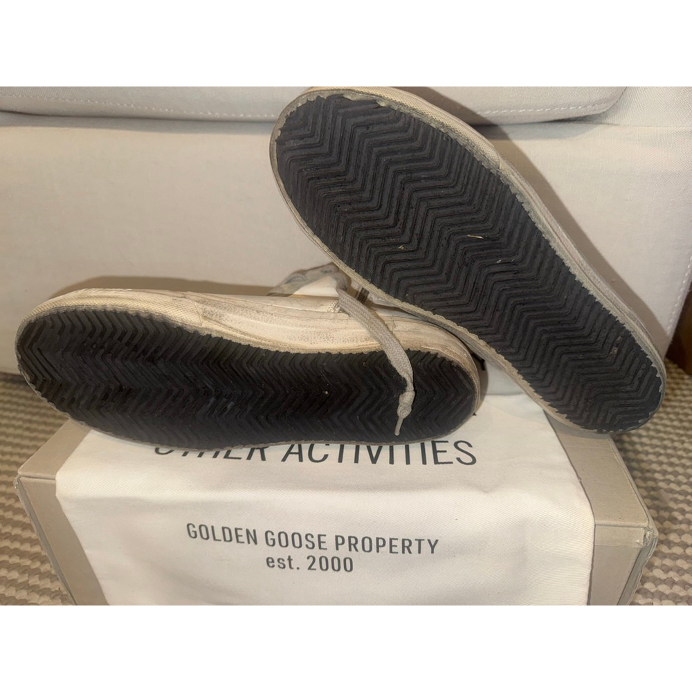 New Golden Goose Slide Classic White Gray Sneakers Size 10 - Picture 7 of 9